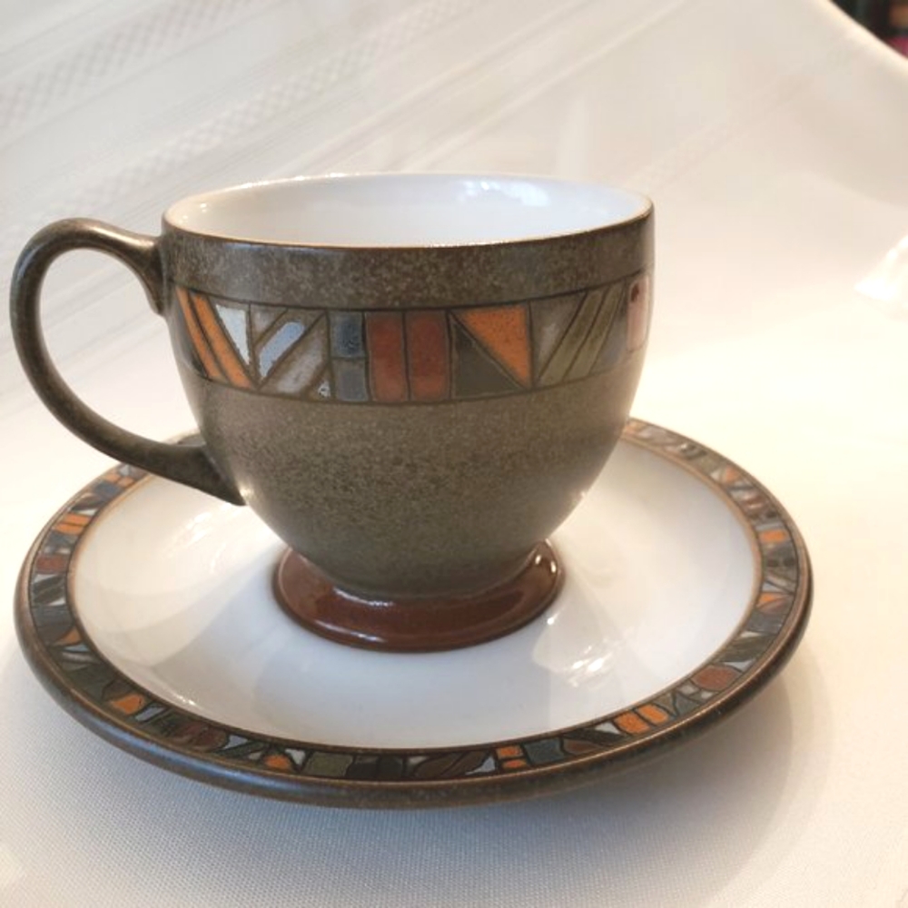 Denby Marrakesh Cup & Saucer EUC